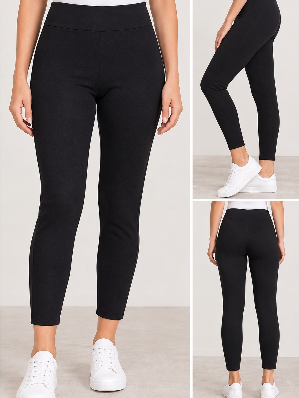 LOFT Petites Black Pull-On Leggings Pants Size Small Petite SP NWOT